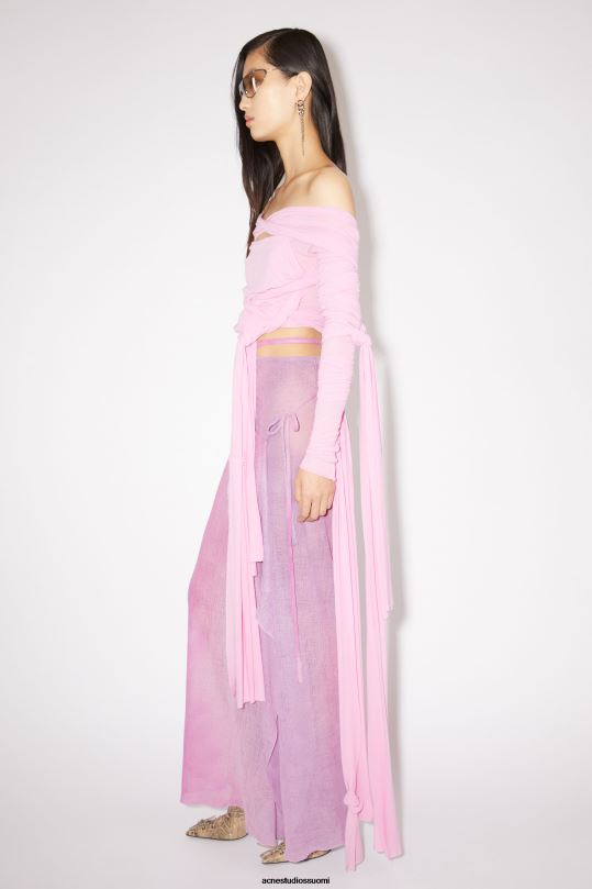 Acne Studios vaatteet orkidea violetti 0VF2B350 käärehame kiitoradaesitys