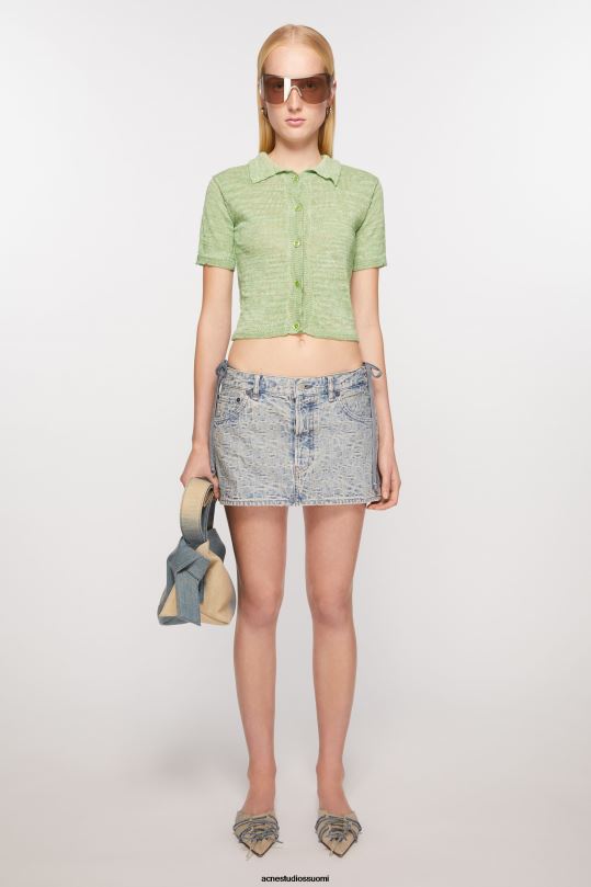 Acne Studios vaatteet sininen/beige 0VF2B256 denim minihame