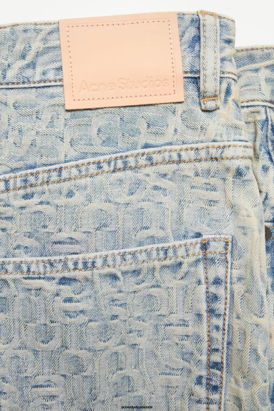 Acne Studios vaatteet sininen/beige 0VF2B256 denim minihame
