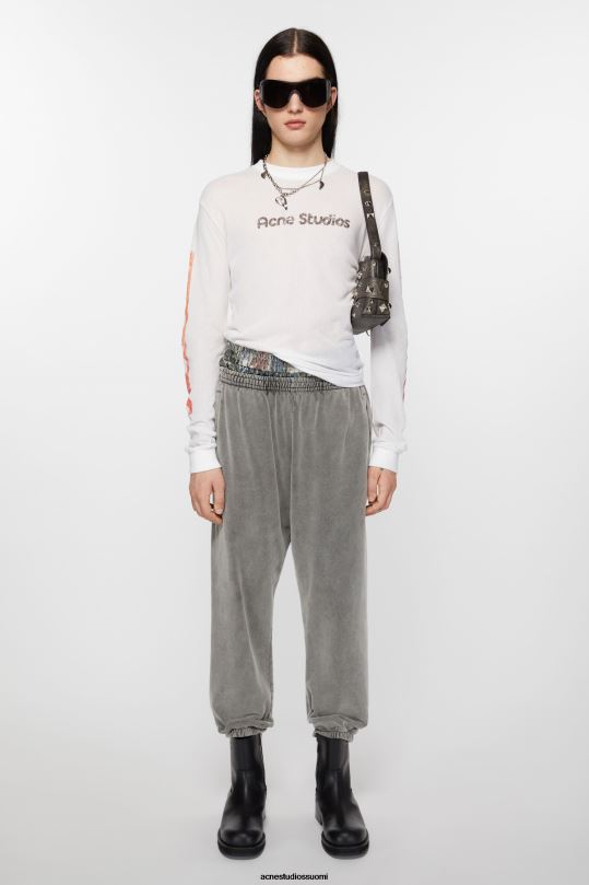 Acne Studios vaatteet haalistunut musta 0VF2B1046 puuvillaiset verkkarit