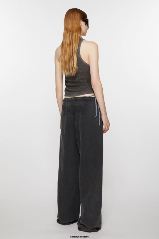 Acne Studios vaatteet haalistunut musta 0VF2B297 verkkarit