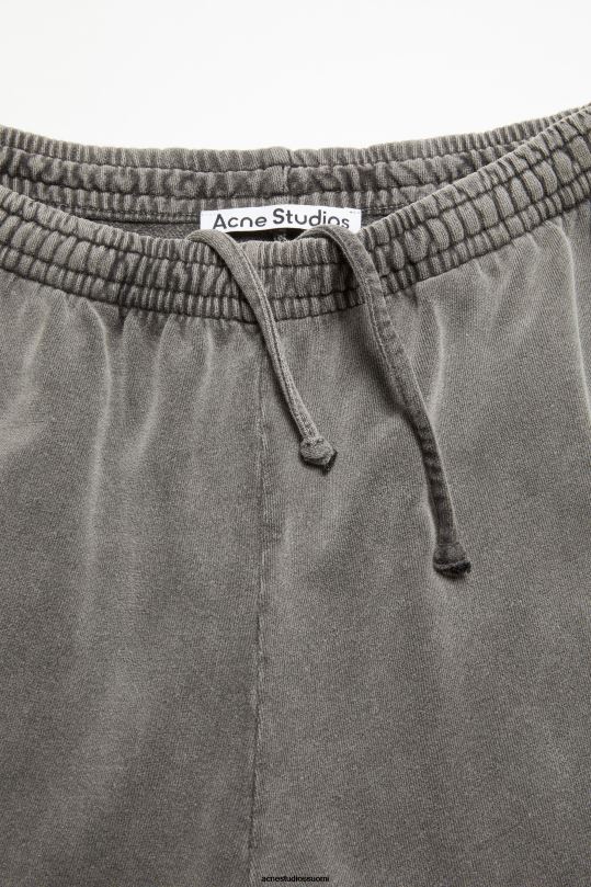 Acne Studios vaatteet haalistunut musta 0VF2B301 puuvillaiset verkkarit