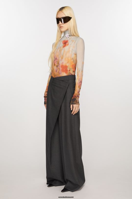 Acne Studios vaatteet harmaa 0VF2B296 räätälöidyt wrap-housut
