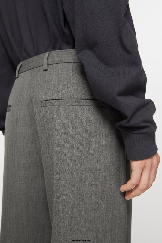 Acne Studios vaatteet harmaa melansi 0VF2B1049 villasekoitehousut