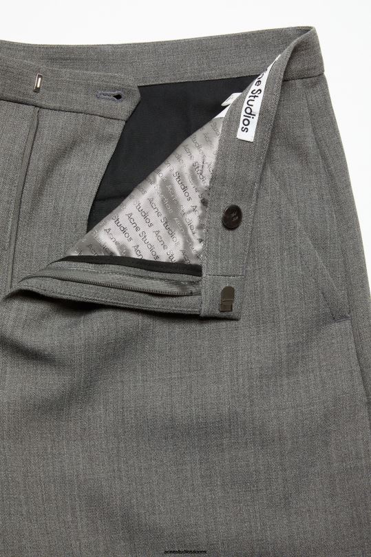 Acne Studios vaatteet harmaa melansi 0VF2B1049 villasekoitehousut