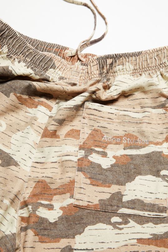 Acne Studios vaatteet kaakaonruskea 0VF2B306 printtihousut