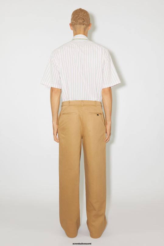 Acne Studios vaatteet kamelin ruskea 0VF2B1050 twill chino housut unisex