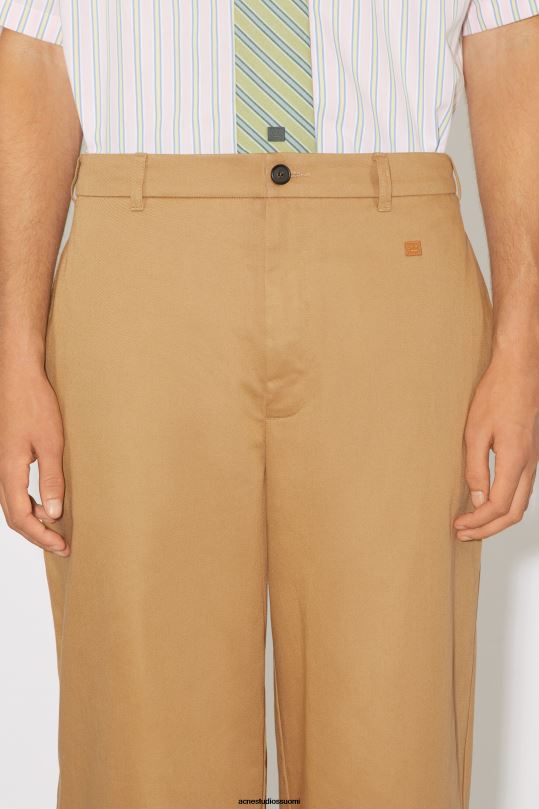 Acne Studios vaatteet kamelin ruskea 0VF2B1050 twill chino housut unisex