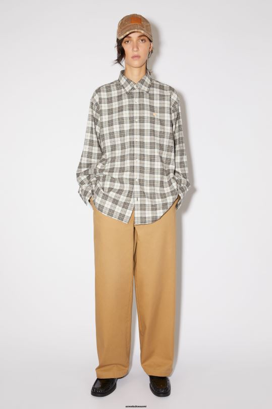 Acne Studios vaatteet kamelin ruskea 0VF2B309 twill chino housut unisex