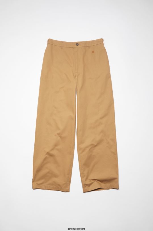 Acne Studios vaatteet kamelin ruskea 0VF2B309 twill chino housut unisex