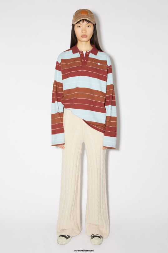 Acne Studios vaatteet kaurapuuro melange 0VF2B319 kaapelivillahousut unisex