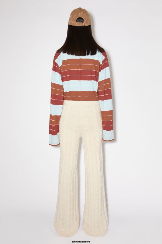 Acne Studios vaatteet kaurapuuro melange 0VF2B319 kaapelivillahousut unisex