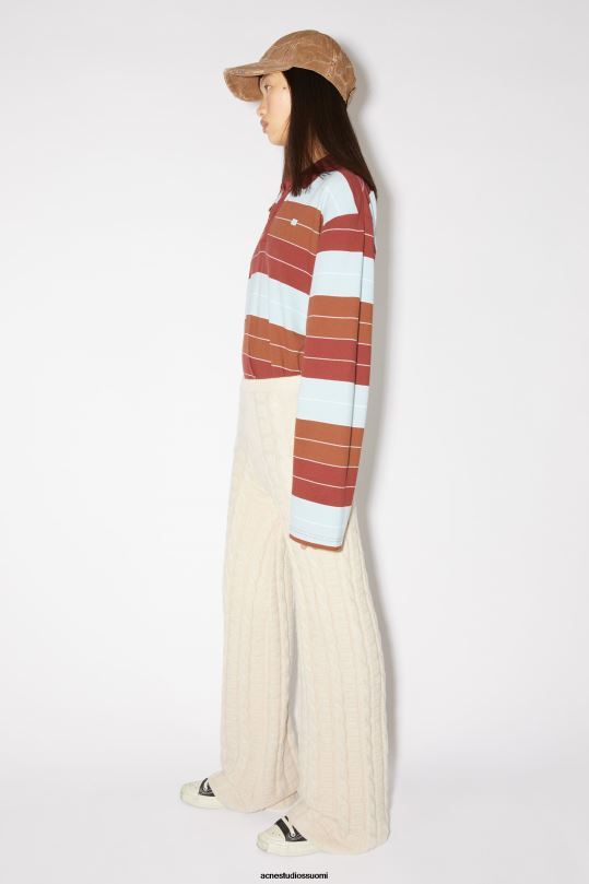 Acne Studios vaatteet kaurapuuro melange 0VF2B319 kaapelivillahousut unisex