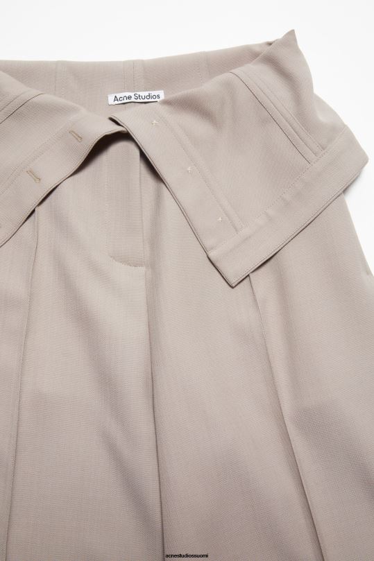 Acne Studios vaatteet kylmä beige 0VF2B303 räätälöidyt villasekoitehousut