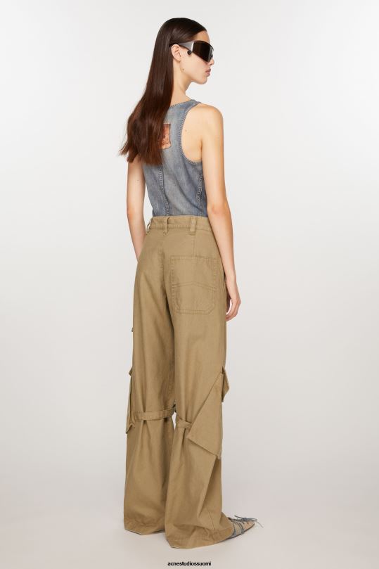 Acne Studios vaatteet kylmä beige 0VF2B307 cargo-housut