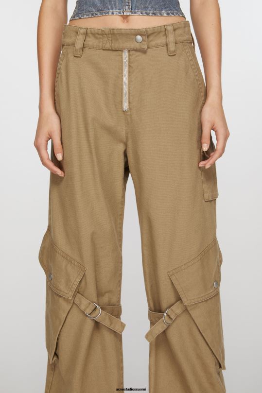 Acne Studios vaatteet kylmä beige 0VF2B307 cargo-housut