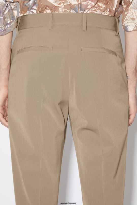 Acne Studios vaatteet mudan harmaa 0VF2B1063 räätälöidyt housut