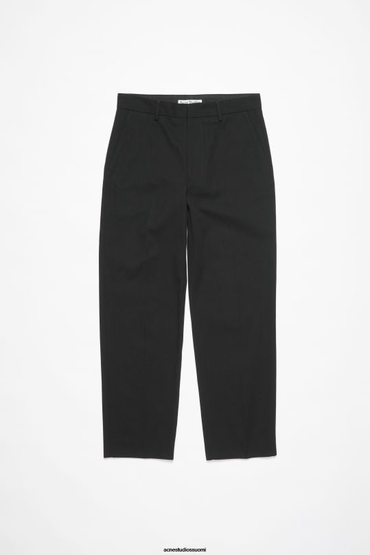 Acne Studios vaatteet musta 0VF2B1033 twill-puuvillasekoitehousut