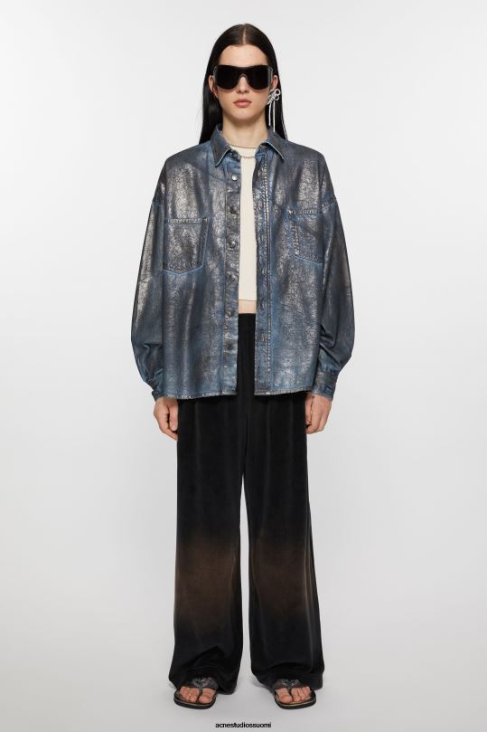 Acne Studios vaatteet musta 0VF2B1035 veluurihousut