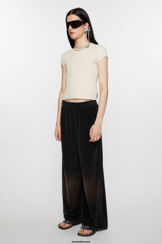 Acne Studios vaatteet musta 0VF2B1035 veluurihousut