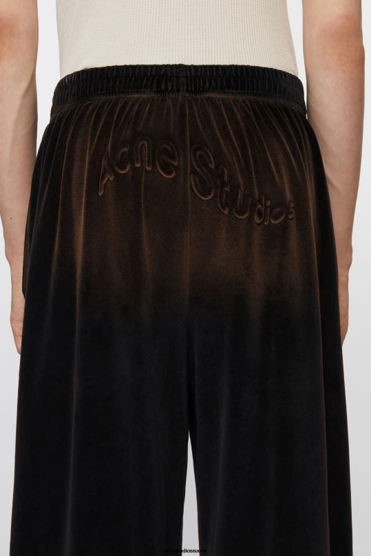 Acne Studios vaatteet musta 0VF2B1035 veluurihousut