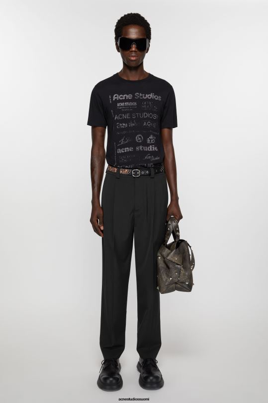 Acne Studios vaatteet musta 0VF2B1038 räätälöidyt housut