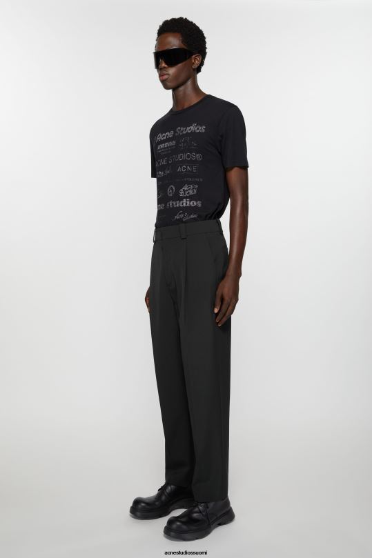 Acne Studios vaatteet musta 0VF2B1038 räätälöidyt housut