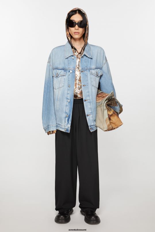 Acne Studios vaatteet musta 0VF2B1040 räätälöidyt housut