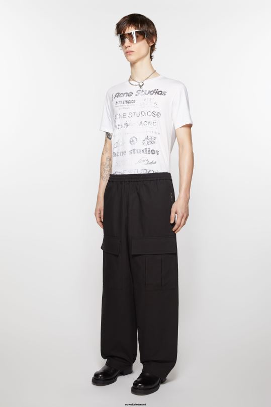 Acne Studios vaatteet musta 0VF2B1096 cargo-housut