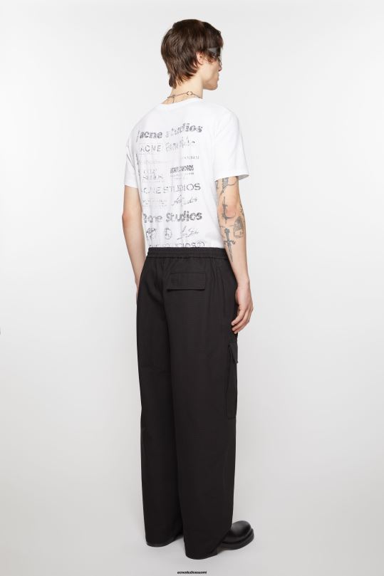 Acne Studios vaatteet musta 0VF2B1096 cargo-housut