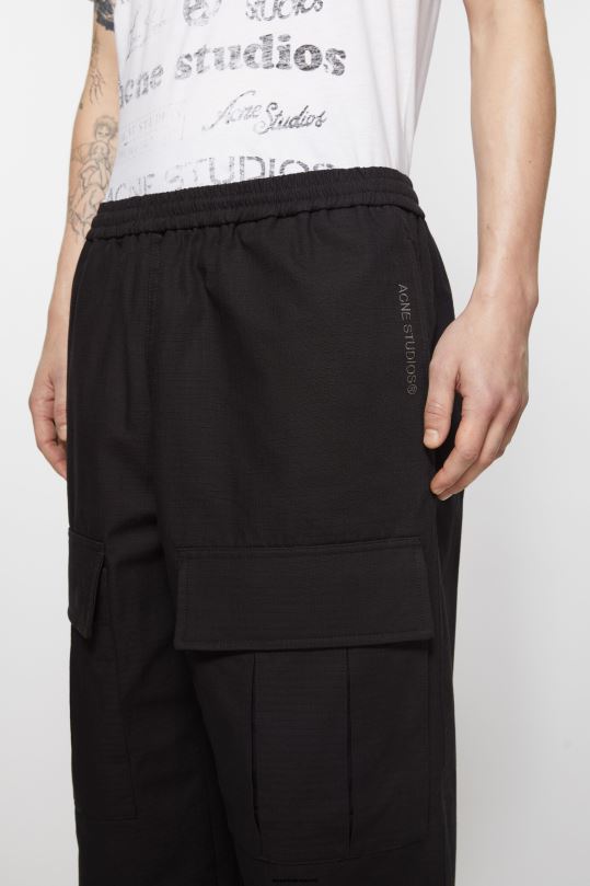 Acne Studios vaatteet musta 0VF2B1096 cargo-housut
