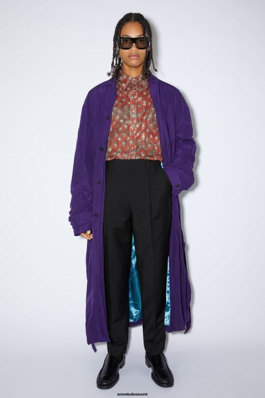 Acne Studios vaatteet musta 0VF2B1167 villasekoitteiset housut