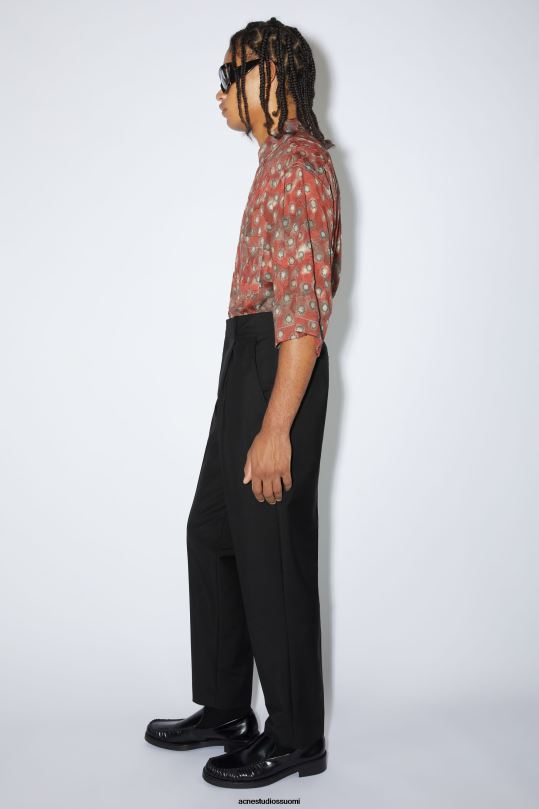 Acne Studios vaatteet musta 0VF2B1167 villasekoitteiset housut