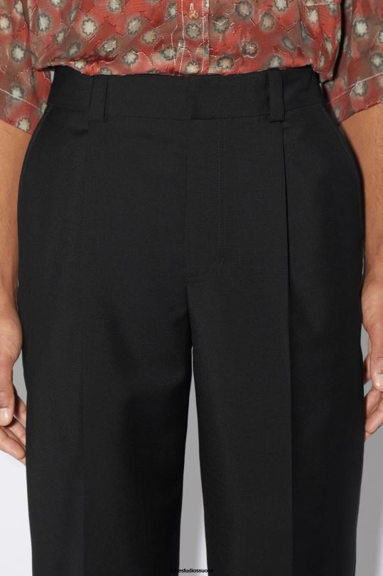 Acne Studios vaatteet musta 0VF2B1167 villasekoitteiset housut