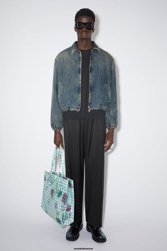 Acne Studios vaatteet musta 0VF2B1171 villaiset housut