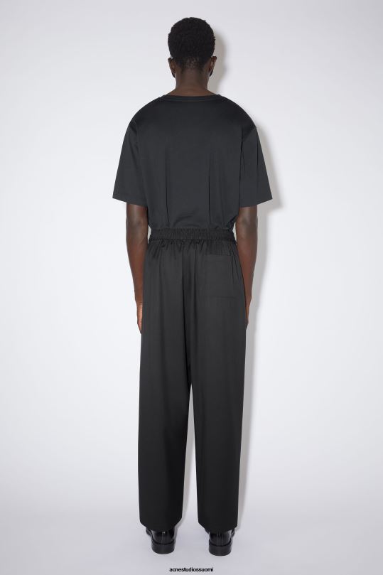 Acne Studios vaatteet musta 0VF2B1171 villaiset housut