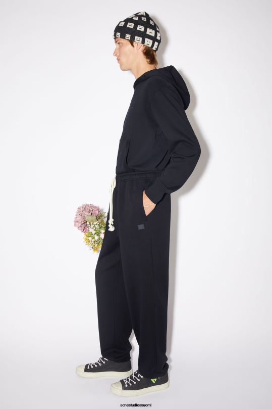 Acne Studios vaatteet musta 0VF2B1183 fleece-verkkarit unisex
