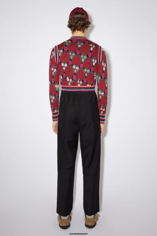 Acne Studios vaatteet musta 0VF2B1189 löysät puvun housut