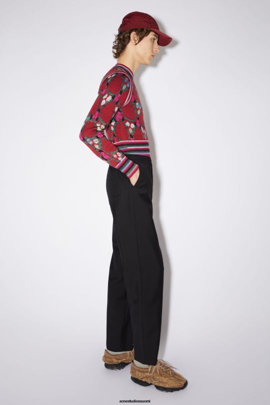 Acne Studios vaatteet musta 0VF2B1189 löysät puvun housut