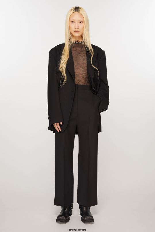 Acne Studios vaatteet musta 0VF2B128 rennot räätälöidyt housut