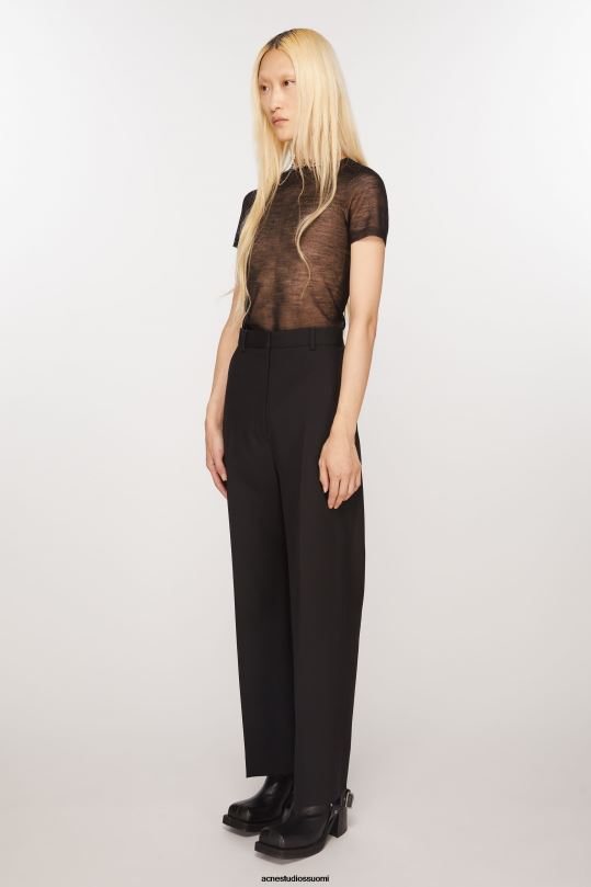 Acne Studios vaatteet musta 0VF2B128 rennot räätälöidyt housut
