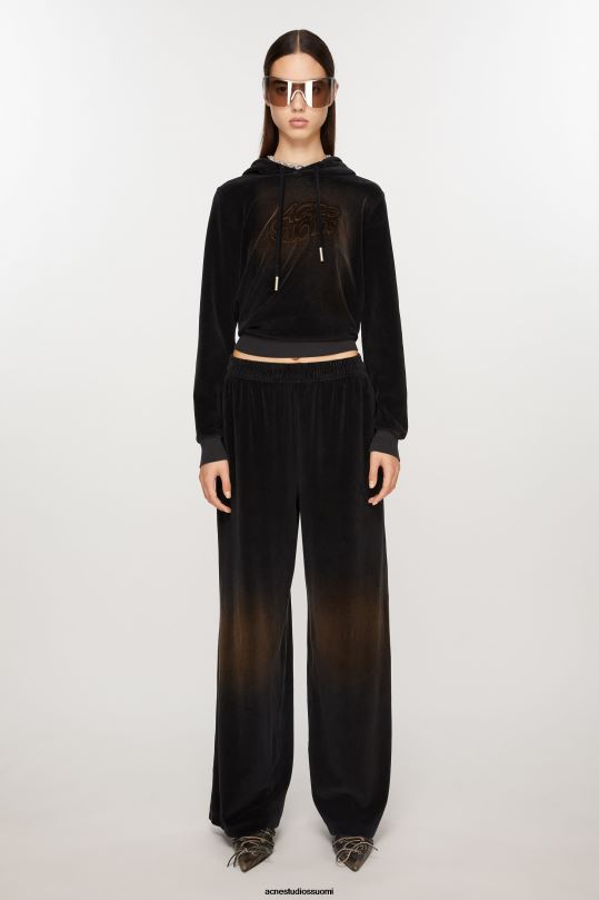 Acne Studios vaatteet musta 0VF2B286 veluurihousut