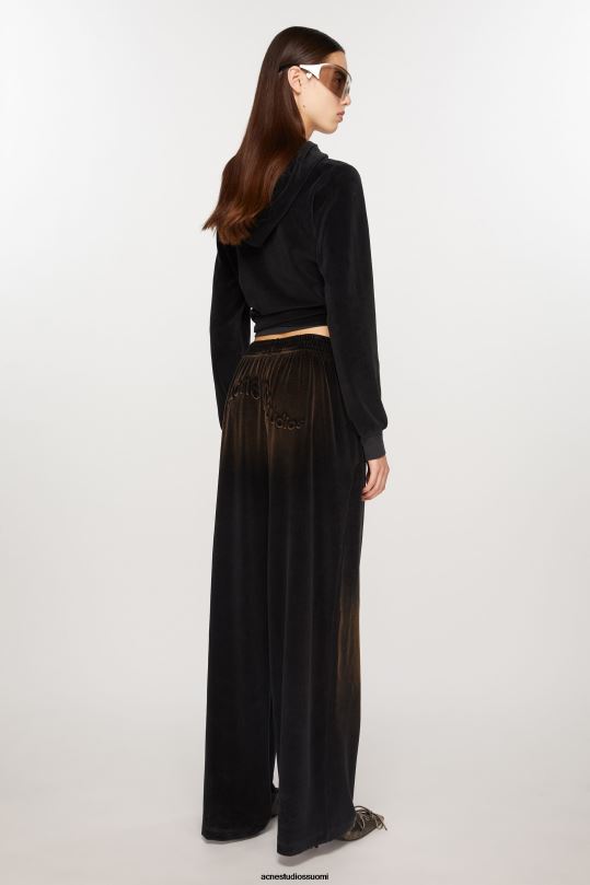 Acne Studios vaatteet musta 0VF2B286 veluurihousut