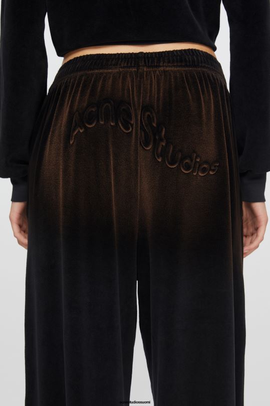 Acne Studios vaatteet musta 0VF2B286 veluurihousut