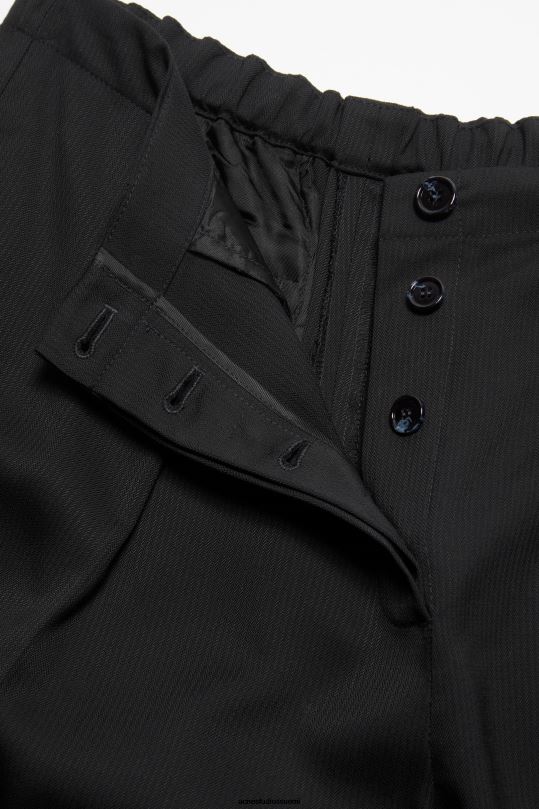 Acne Studios vaatteet musta 0VF2B287 räätälöidyt housut