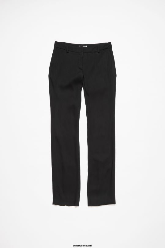 Acne Studios vaatteet musta 0VF2B291 räätälöidyt villasekoitehousut