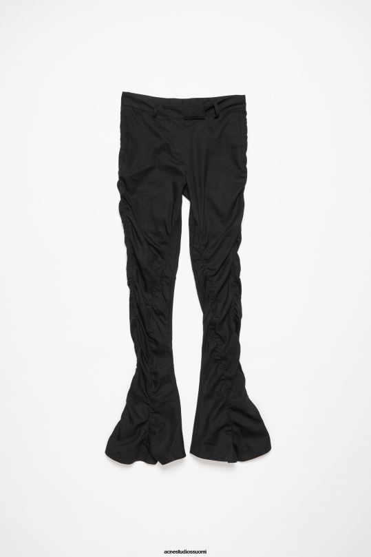 Acne Studios vaatteet musta 0VF2B293 nestemäiset pellavahousut