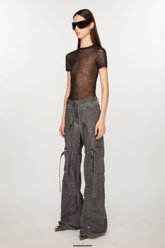 Acne Studios vaatteet musta 0VF2B295 cargo-housut