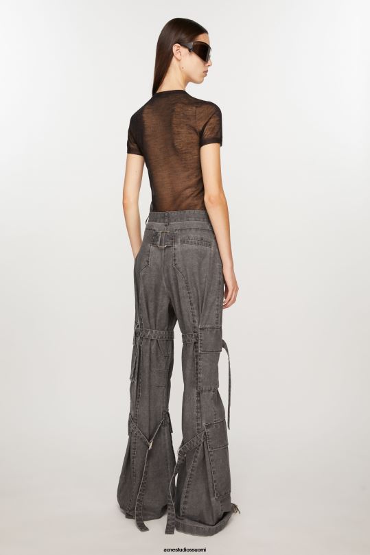 Acne Studios vaatteet musta 0VF2B295 cargo-housut