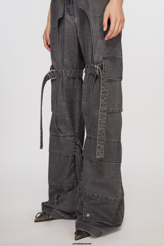 Acne Studios vaatteet musta 0VF2B295 cargo-housut